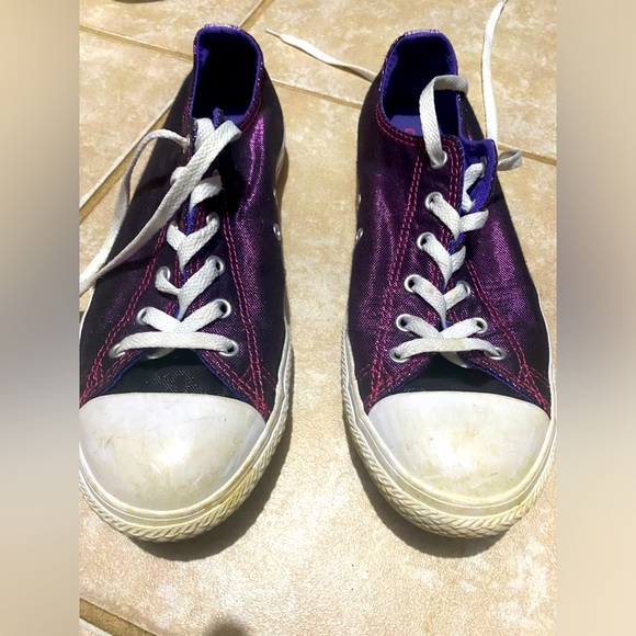 Purple/ Pink All Star Converse - Picture 1 of 5